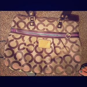 Large Poppy Coach purse